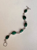 Pulsera de Malaquita natural.