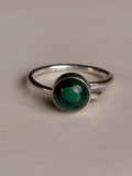 Anillo de Malaquita natural.