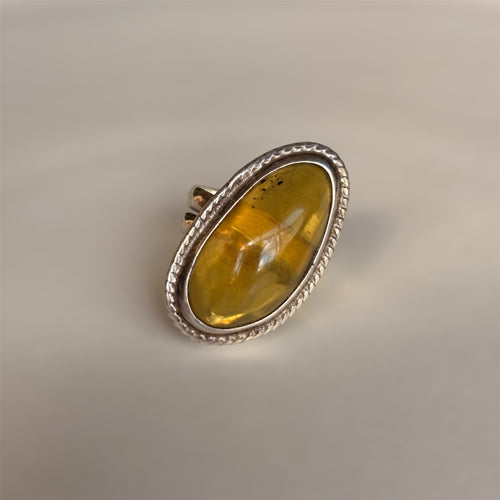Anillo de Ámbar natural
