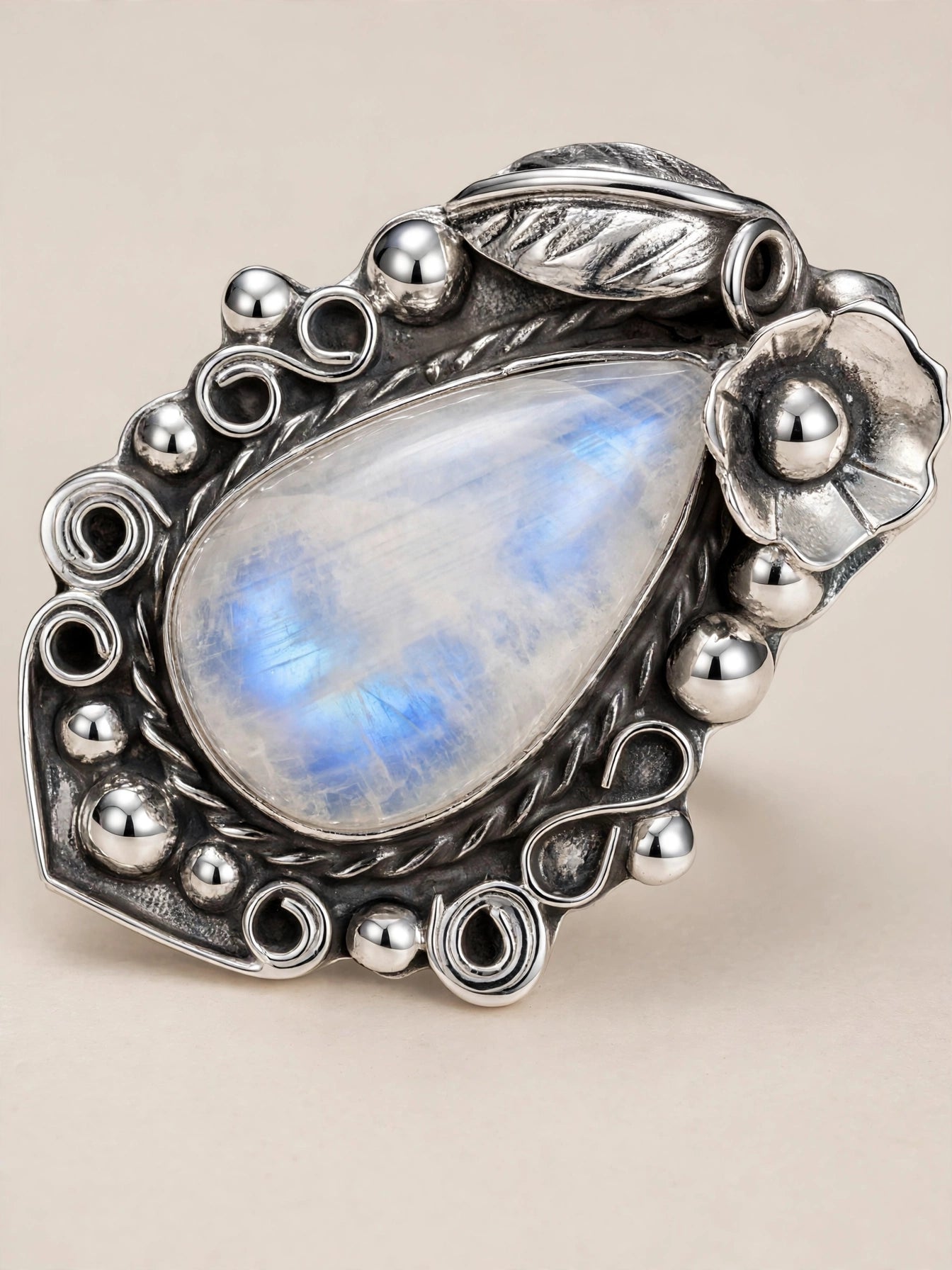 NATURAL MOONSTONE ring