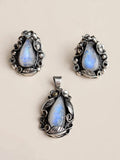 BLUE MOONSTONE Pendant and Earrings