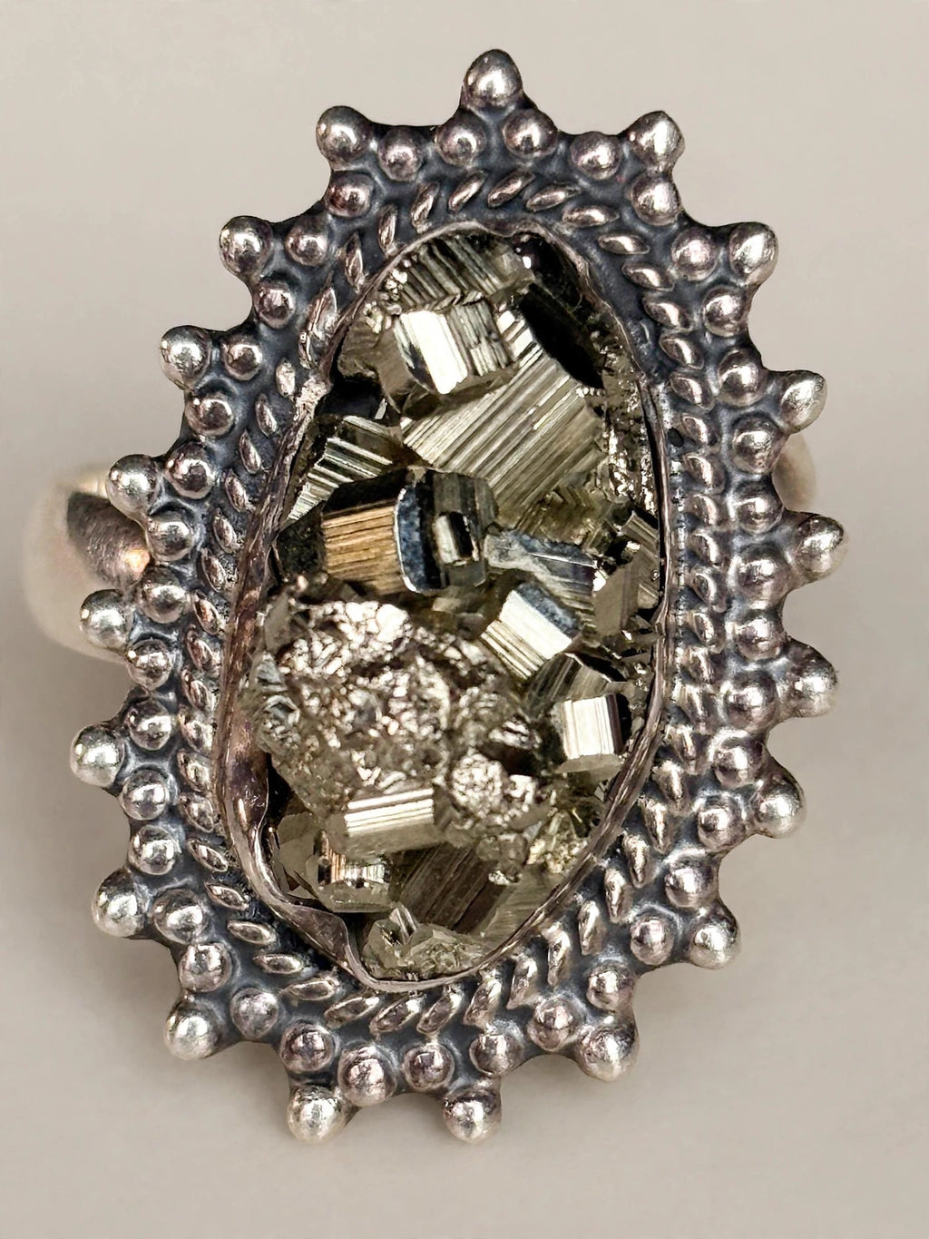 NATURAL PYRITE Ring
