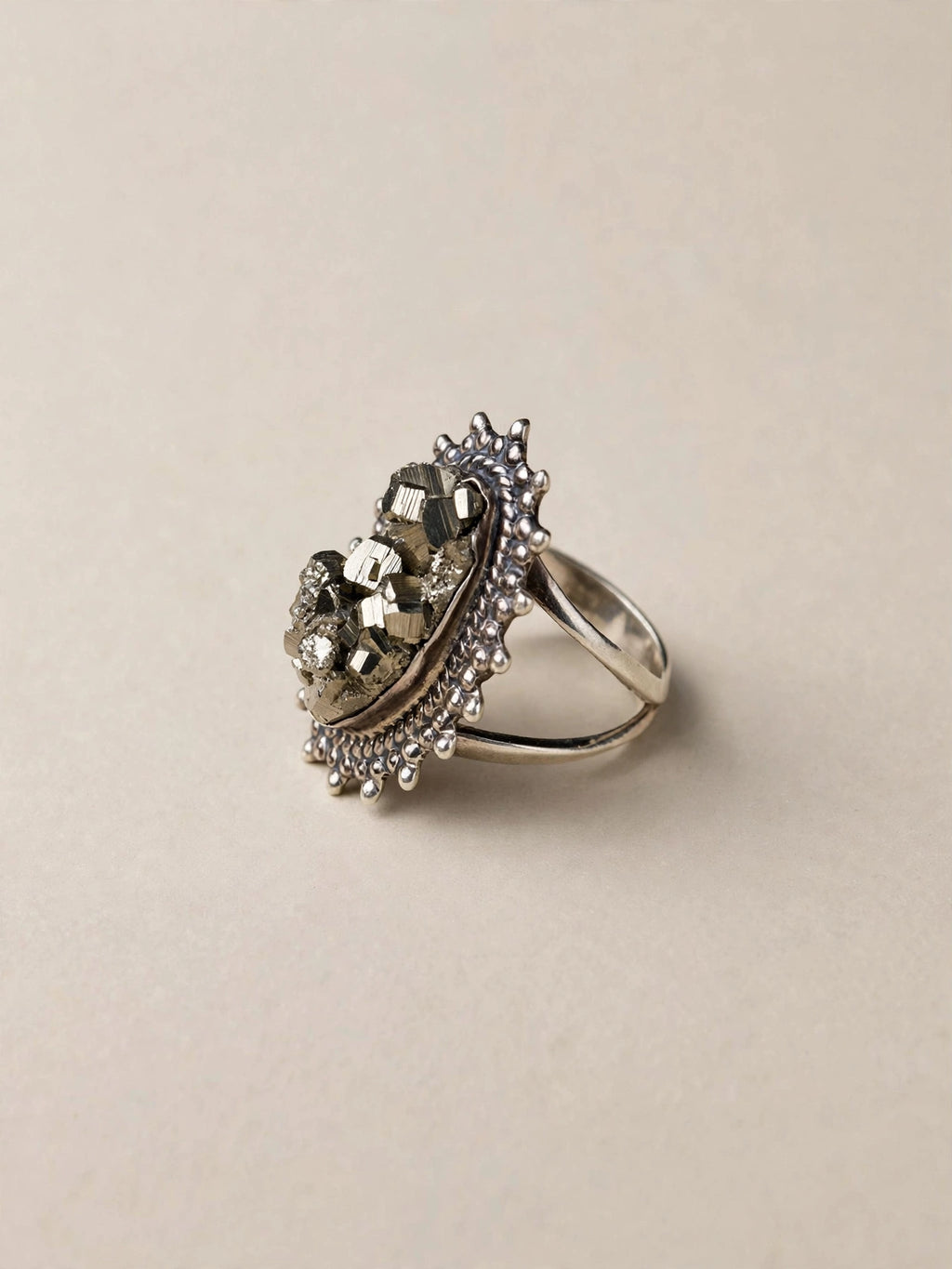 NATURAL PYRITE Ring