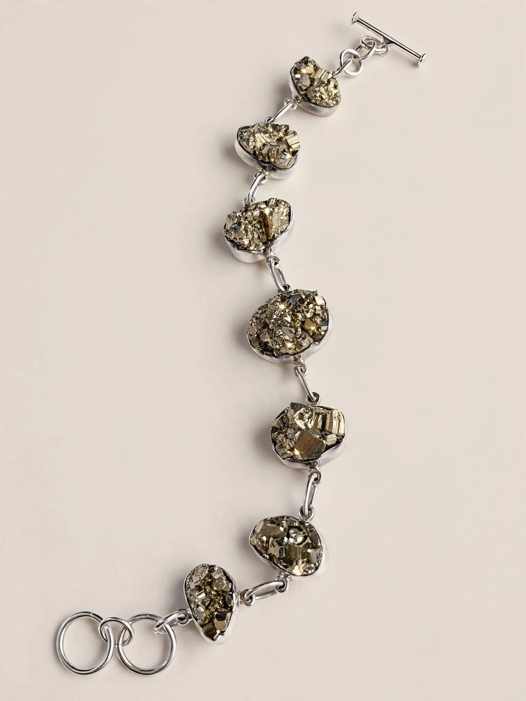 NATURAL PYRITE bracelet