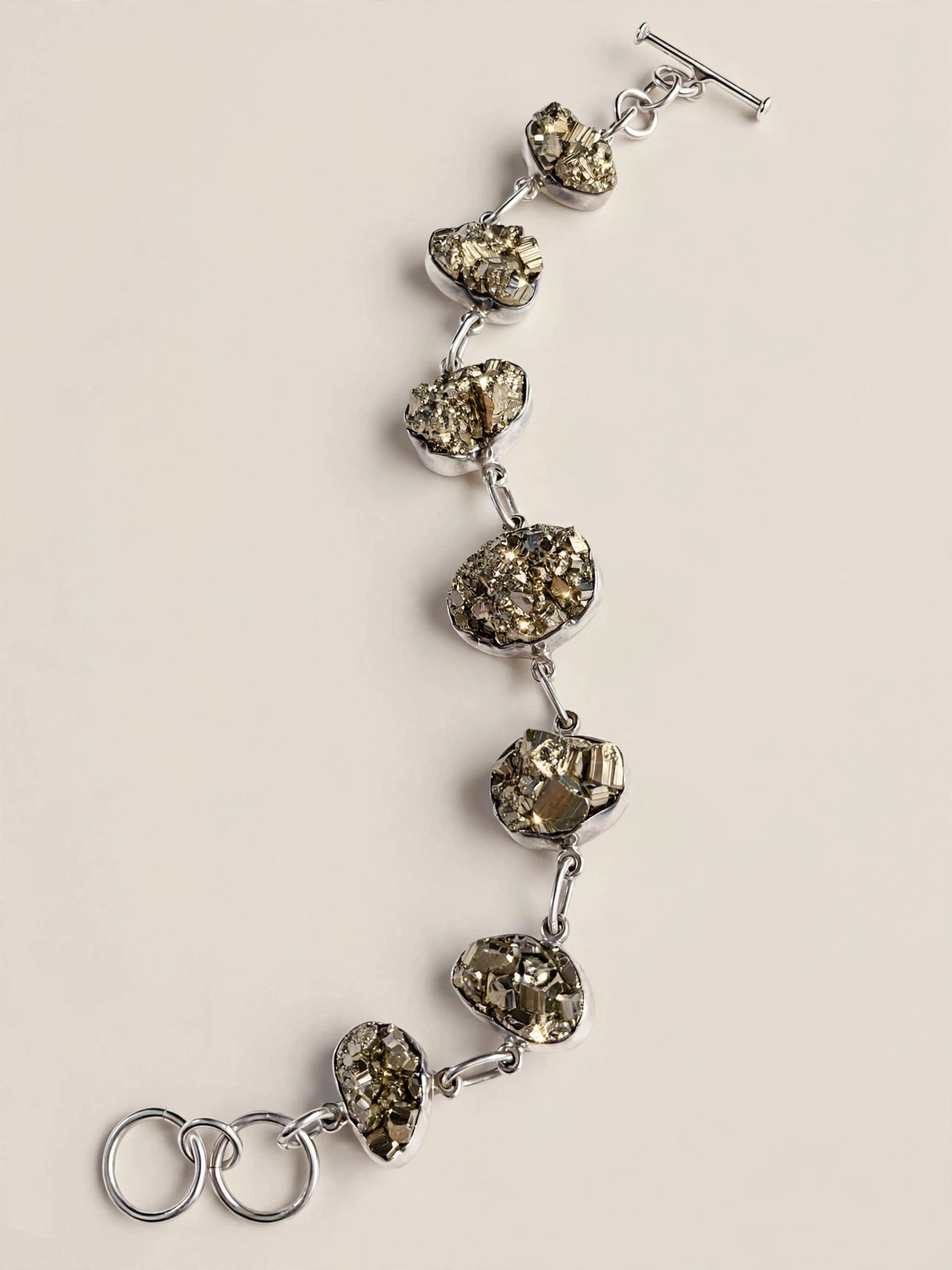 NATURAL PYRITE bracelet