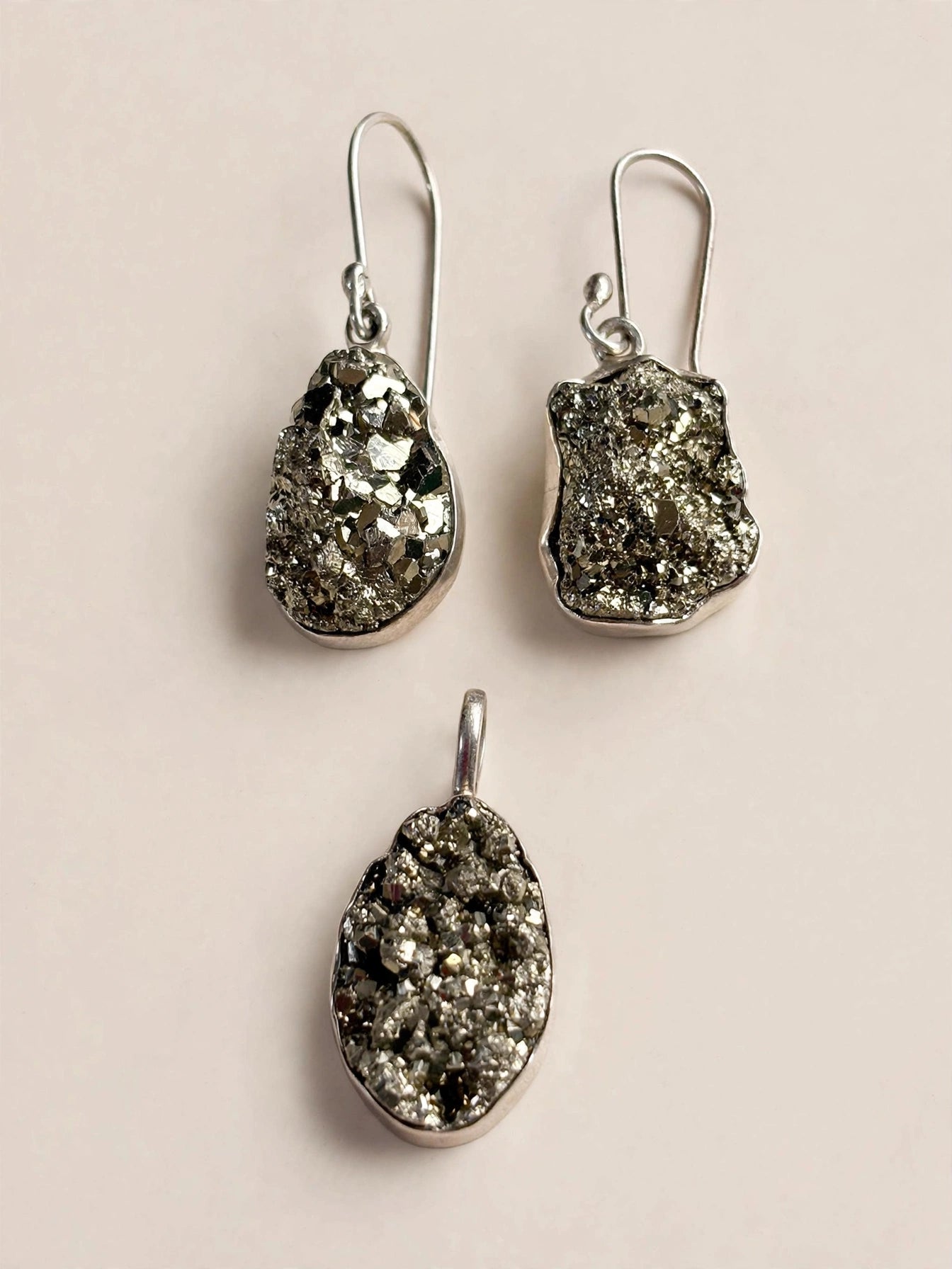 NATURAL PYRITE set.