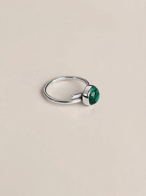 Anillo de MALAQUITA NATURAL