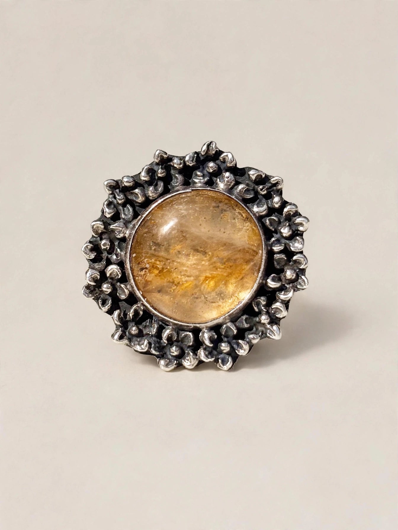 NATURAL AMBER ring